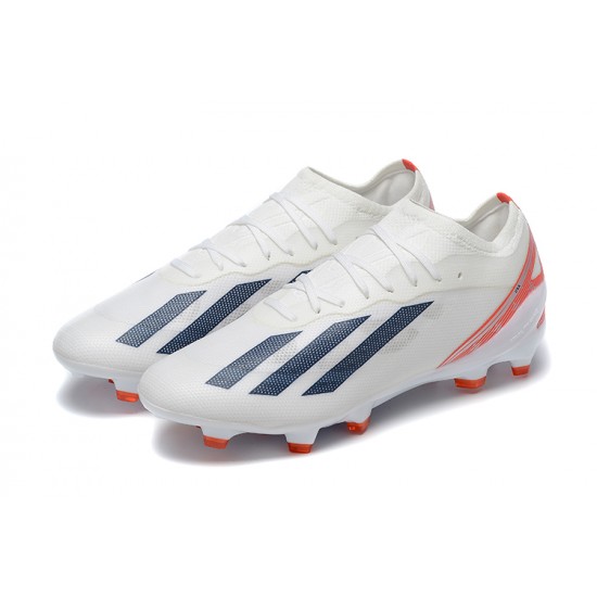 Adidas X Speedportal .1 2022 World Cup Boots FG Low-top White Blue Men Soccer Cleats