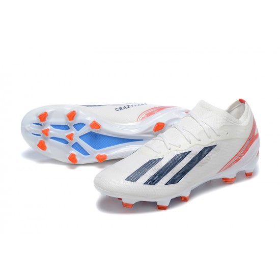 Adidas X Speedportal .1 2022 World Cup Boots FG Low-top White Blue Men Soccer Cleats