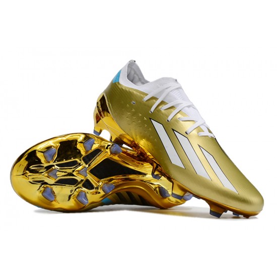 Adidas X Speedportal .1 2022 World Cup Boots FG Low-top White Gold Men Soccer Cleats