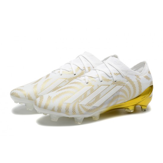 Adidas X Speedportal .1 2022 World Cup Boots FG Low-top White Gold Soccer Cleats
