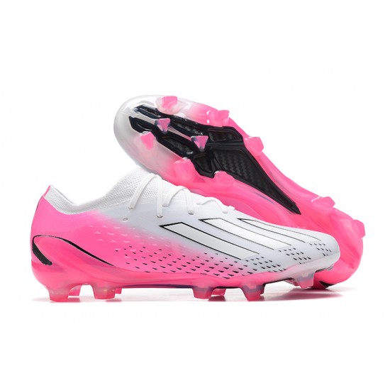 Adidas X Speedportal .1 2022 World Cup Boots FG Low-top White Pink Soccer Cleats