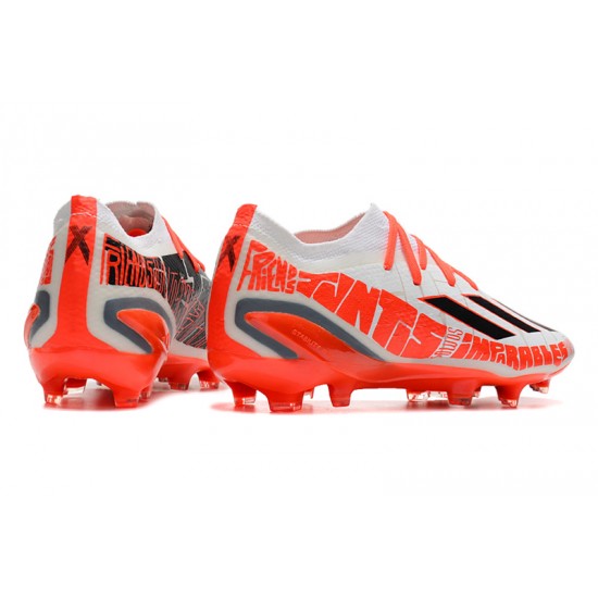 Adidas X Speedportal .1 2022 World Cup Boots FG Low-top White Red Soccer Cleats