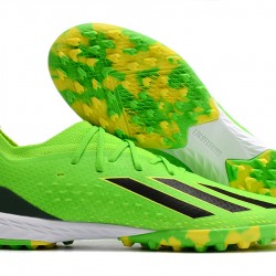 Adidas X Speedportal .1 TF Low-top Green Yellow Black Women And Men Soccer Cleats