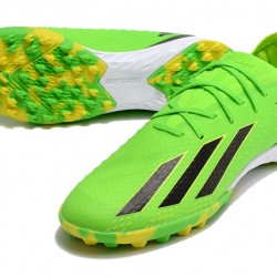 Adidas X Speedportal .1 TF Low-top Green Yellow Black Women And Men Soccer Cleats