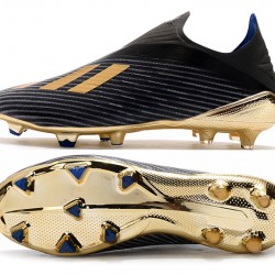 Adidas X 19 FG Black Gold Soccer Cleats