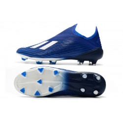 Adidas X 19 FG Blue White Soccer Cleats