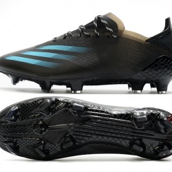 Adidas X Ghosted 1 FG Black Blue Soccer Cleats