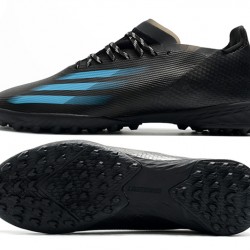 Adidas X Ghosted 1 TF Black Blue Soccer Cleats