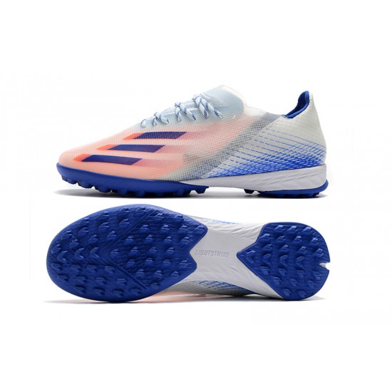 Adidas X Ghosted 1 TF Blue Pink White Soccer Cleats