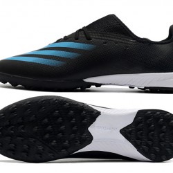 Adidas X Ghosted 3 TF Black Blue Soccer Cleats