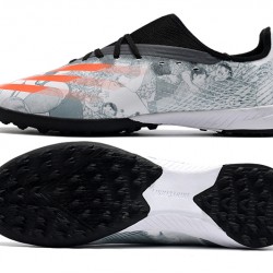 Adidas X Ghosted 3 TF White Black Orange Soccer Cleats