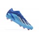 Adidas x23 crazyfast 1 FG Blue LightBlue White Pink For Men Low-top Soccer Cleats 