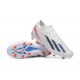 Adidas x23 crazyfast 1 FG White Black Orange For Men Low-top Soccer Cleats