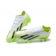 Adidas x23 crazyfast 1 FG White Green Black For Men Low-top Soccer Cleats