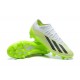 Adidas x23 crazyfast 1 FG White Green Black For Men Low-top Soccer Cleats