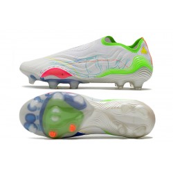 Newest Adidas COPA Sense FG 39 45 White Green Low Soccer Cleats