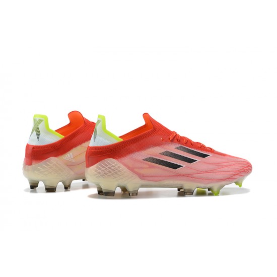 Hot Adidas X Speedflow FG Peach Black Green Low Soccer Cleats 39 45