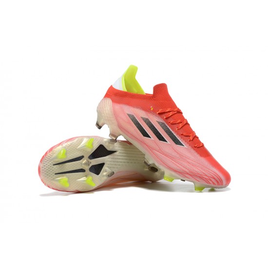 Hot Adidas X Speedflow FG Peach Black Green Low Soccer Cleats 39 45