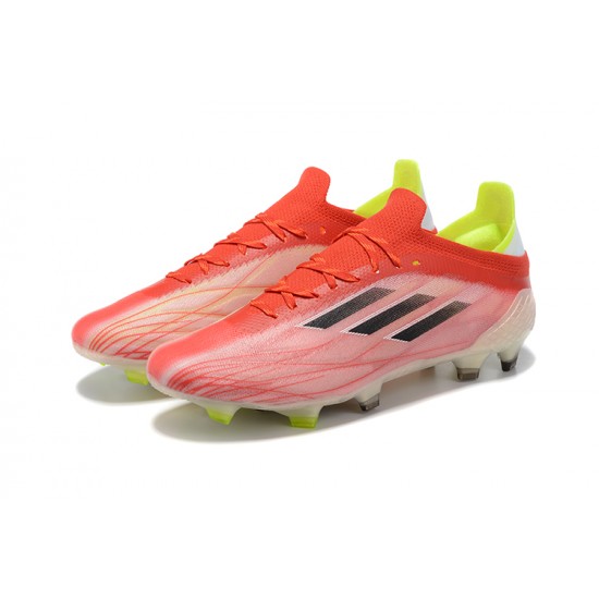 Hot Adidas X Speedflow FG Peach Black Green Low Soccer Cleats 39 45