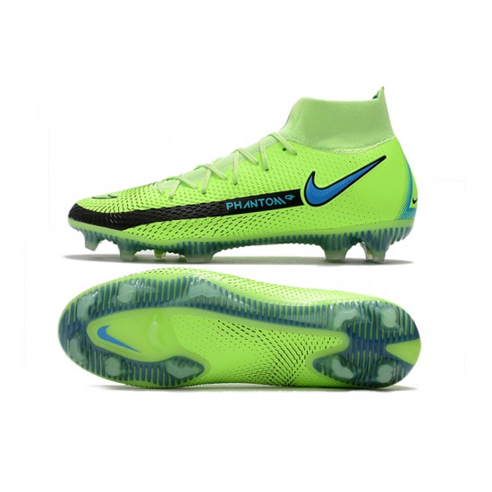 Newest Nike Phantom GT Elite Dynamic Fit FG 39 45 Green Black High Soccer Cleats