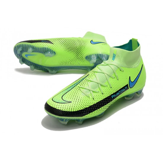 Newest Nike Phantom GT Elite Dynamic Fit FG 39 45 Green Black High Soccer Cleats