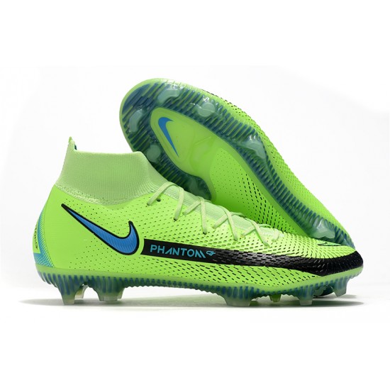 Newest Nike Phantom GT Elite Dynamic Fit FG 39 45 Green Black High Soccer Cleats