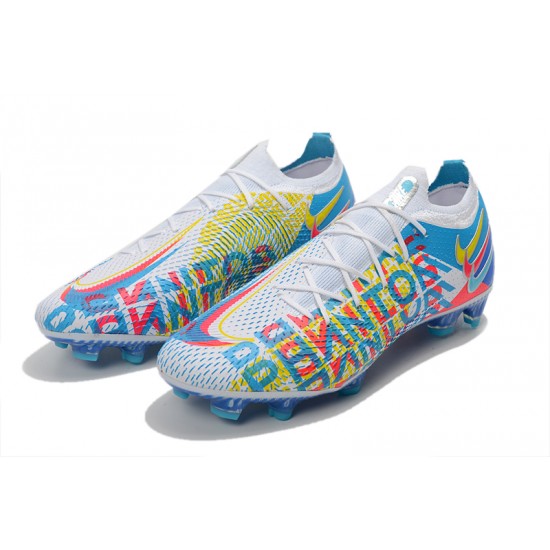 Buy Nike Phantom GT Elite FG 39 45 Blue White Low Soccer Cleats