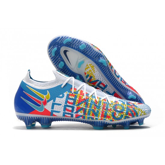 Buy Nike Phantom GT Elite FG 39 45 Blue White Low Soccer Cleats