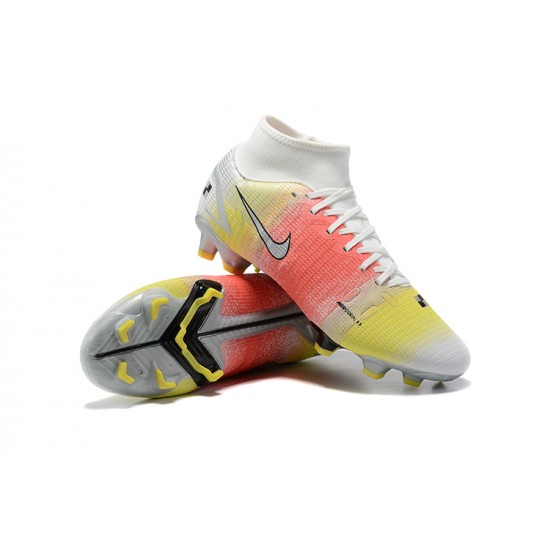 Newest Nike Superfly 8 Academy FG 39 45 Red Yellow White