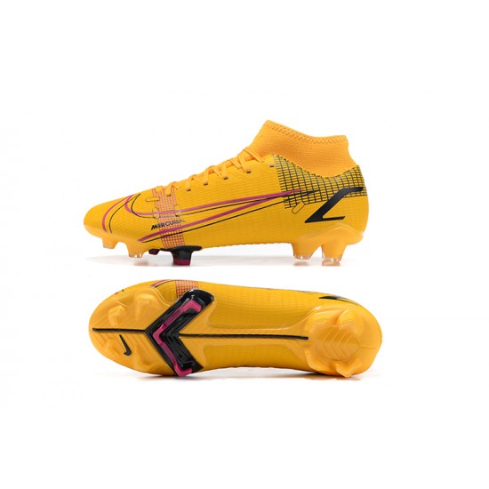 Hot Nike Superfly 8 Academy FG 39 45 Yellow Black Soccer Cleats