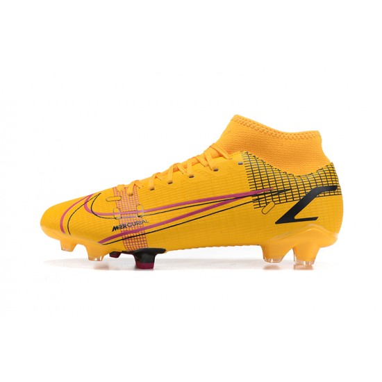 Hot Nike Superfly 8 Academy FG 39 45 Yellow Black Soccer Cleats