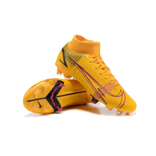 Hot Nike Superfly 8 Academy FG 39 45 Yellow Black Soccer Cleats