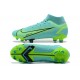 Discount Nike Superfly 8 Academy FG39 45 Blue Gree Soccer Cleats