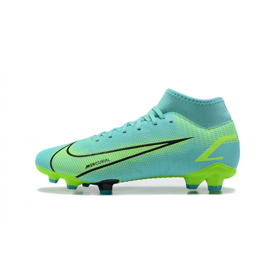 Discount Nike Superfly 8 Academy FG39 45 Blue Gree Soccer Cleats