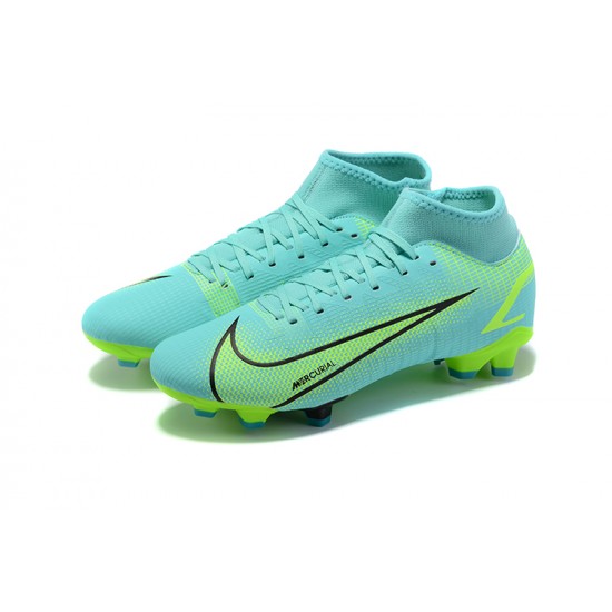 Discount Nike Superfly 8 Academy FG39 45 Blue Gree Soccer Cleats