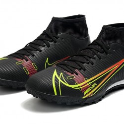 Newest Nike Superfly 8 Academy TF 39 45 Black Red Green High Soccer Cleats