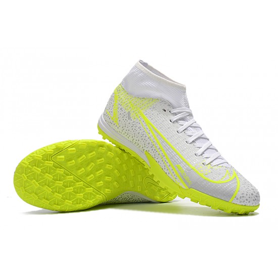 New Nike Superfly 8 Academy TF 39 45 Grey Yellow High Soccer Cleats