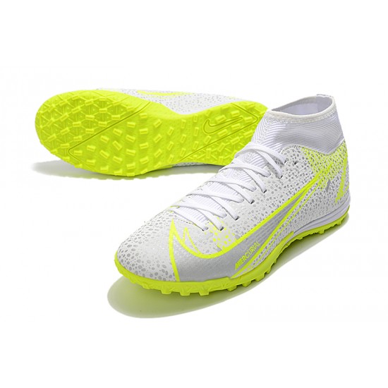 New Nike Superfly 8 Academy TF 39 45 Grey Yellow High Soccer Cleats