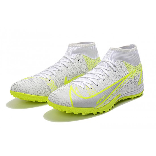 New Nike Superfly 8 Academy TF 39 45 Grey Yellow High Soccer Cleats