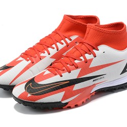 Newest Nike Superfly 8 Academy TF 39 45 Red White Black High Soccer Cleats