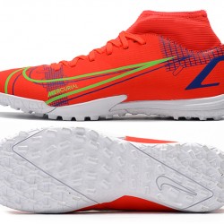 Hot Nike Superfly 8 Academy TF 39 45 Red Yellow High Soccer Cleats