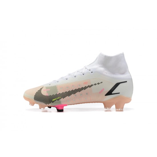 Discount Nike Superfly 8 Elite FG39 45 White Black Soccer Cleats