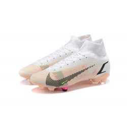 Discount Nike Superfly 8 Elite FG39 45 White Black Soccer Cleats