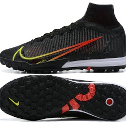 Newest Nike Superfly 8 Elite TF 39 45 Black Red High Soccer Cleats