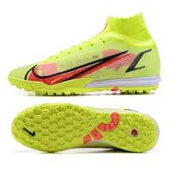 New Nike Superfly 8 Elite TF 39 45 Yellow Red High Soccer Cleats