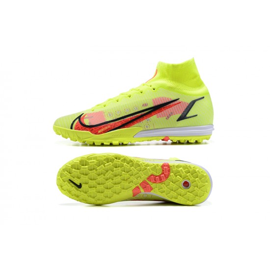 New Nike Superfly 8 Elite TF 39 45 Yellow Red High Soccer Cleats