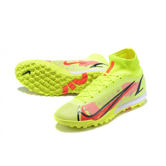 New Nike Superfly 8 Elite TF 39 45 Yellow Red High Soccer Cleats