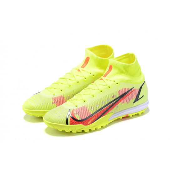 New Nike Superfly 8 Elite TF 39 45 Yellow Red High Soccer Cleats