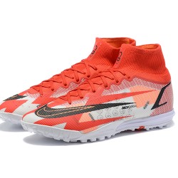 Discount Nike Superfly 8 Elite TF3 9 45 White Red Black High Soccer Cleats