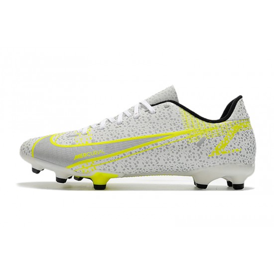 Newest Nike Vapor 14 Academy FG 39 45 Grey White Yellow Shoes